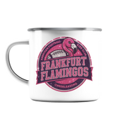 Frankfurt Flamingos - Enamel Mug (Silver)