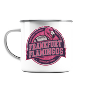 Frankfurt Flamingos - Enamel Mug (Silver)