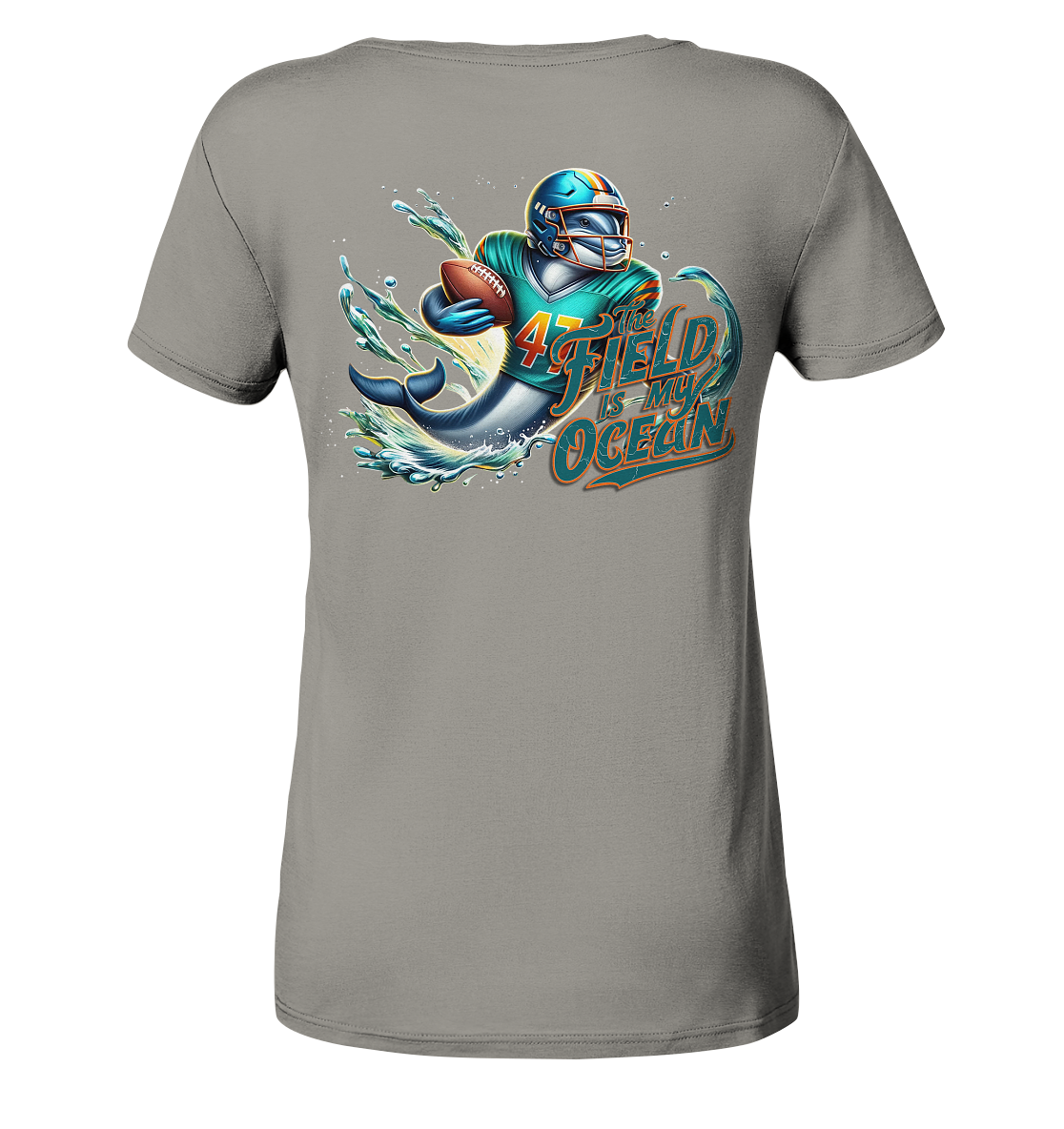 Dolphin - Ladies V-Neck Shirt