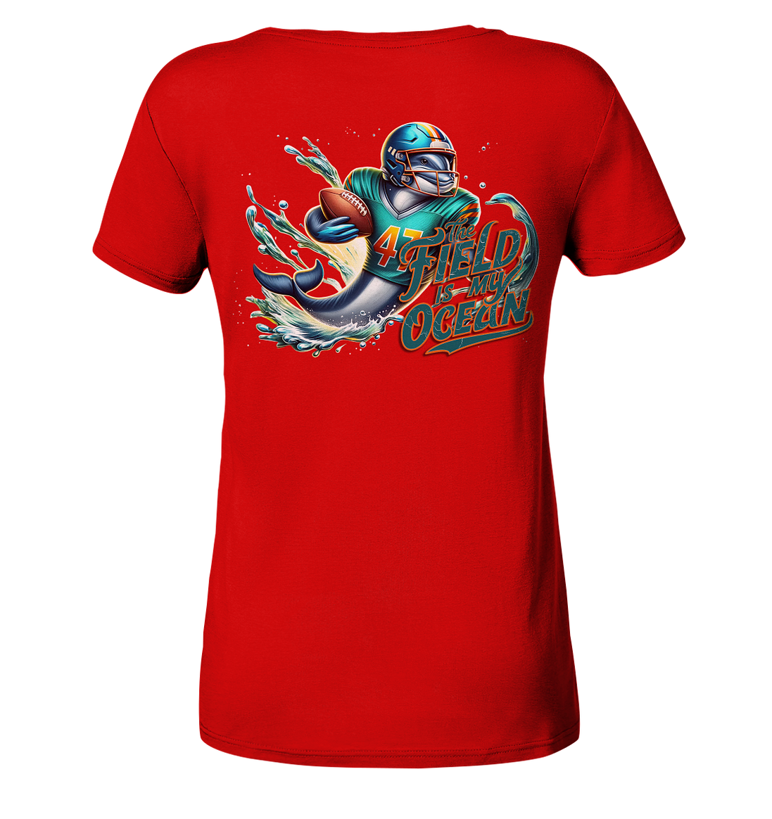 Dolphin - Ladies V-Neck Shirt