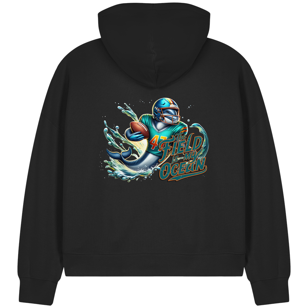 The Field is my Ocean - Womens Organic Boxcut Zipper