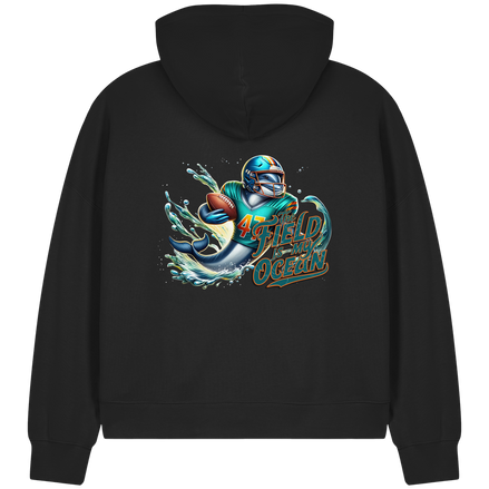 The Field is my Ocean - Womens Organic Boxcut Zipper