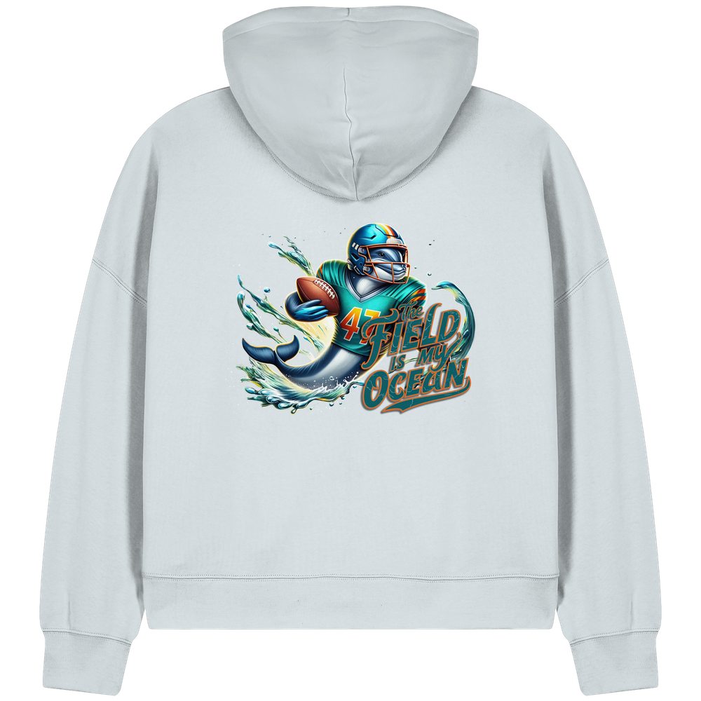 The Field is my Ocean - Womens Organic Boxcut Zipper