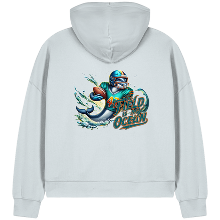 The Field is my Ocean - Womens Organic Boxcut Zipper