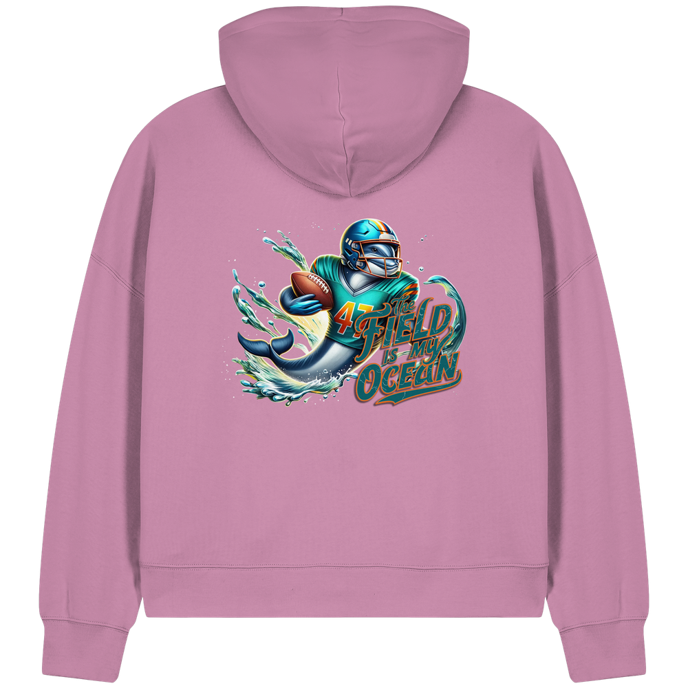 The Field is my Ocean - Womens Organic Boxcut Zipper