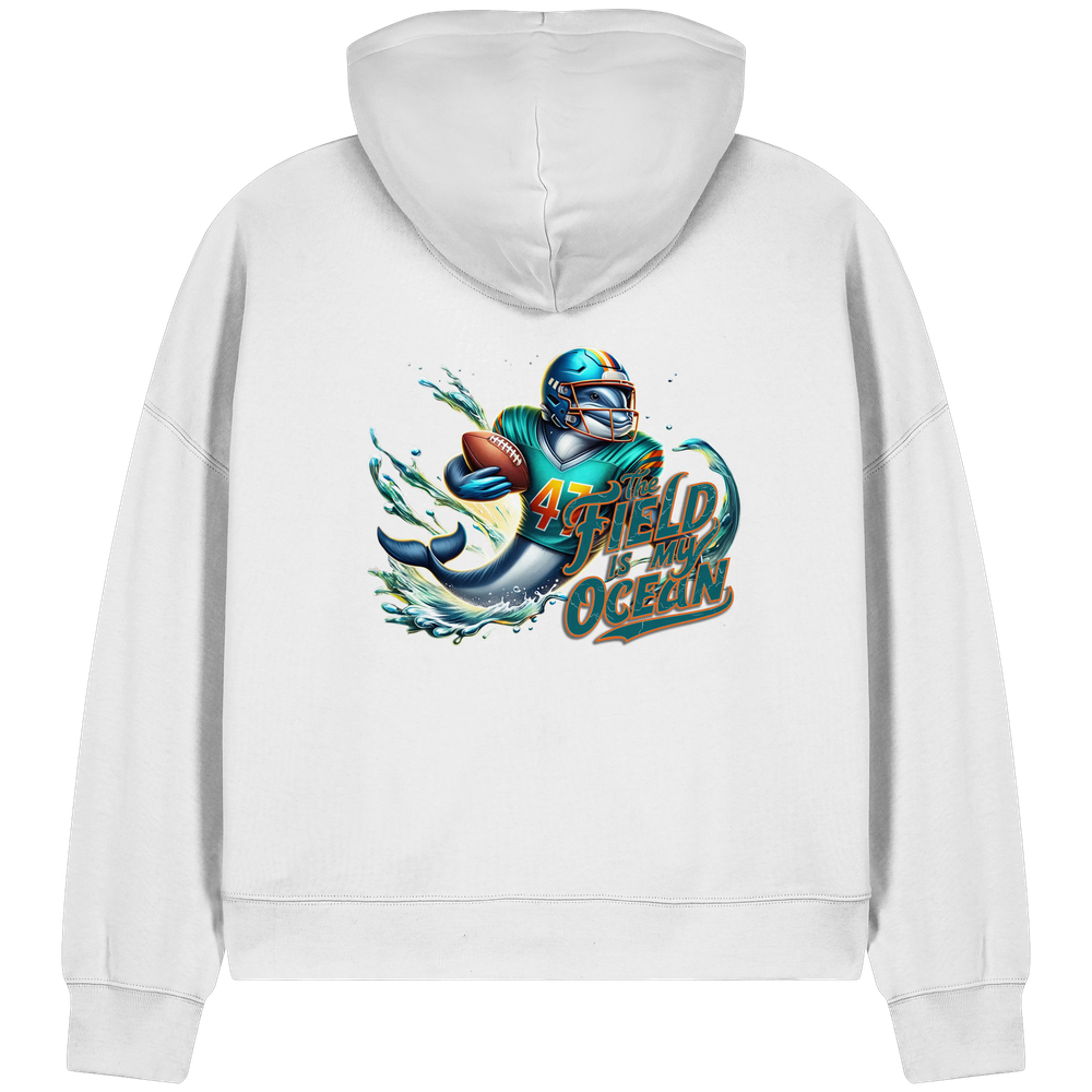 The Field is my Ocean - Womens Organic Boxcut Zipper
