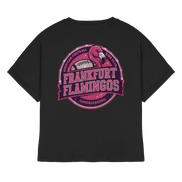 Frankfurt Flamingos - Womens Organic Rolled Sleeves T-Shirt