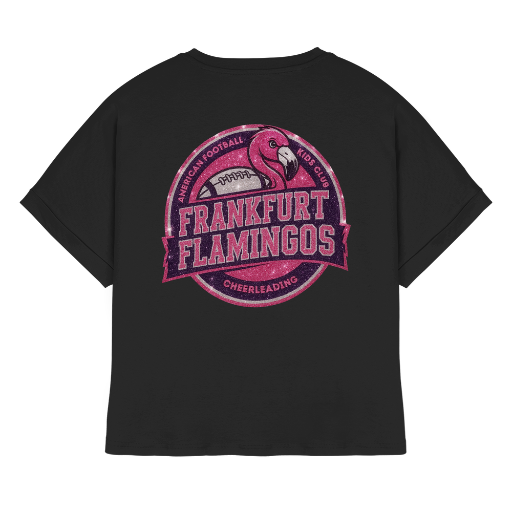 Frankfurt Flamingos - Womens Organic Rolled Sleeves T-Shirt