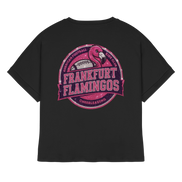 Frankfurt Flamingos - Womens Organic Rolled Sleeves T-Shirt