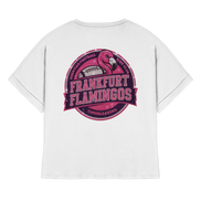 Frankfurt Flamingos - Womens Organic Rolled Sleeves T-Shirt