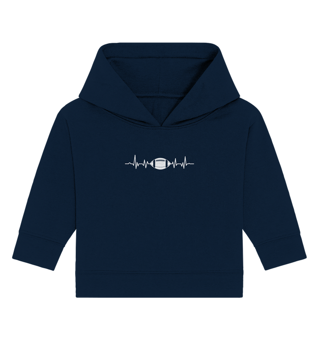 Football Heartbeat - Baby Organic Hoodie