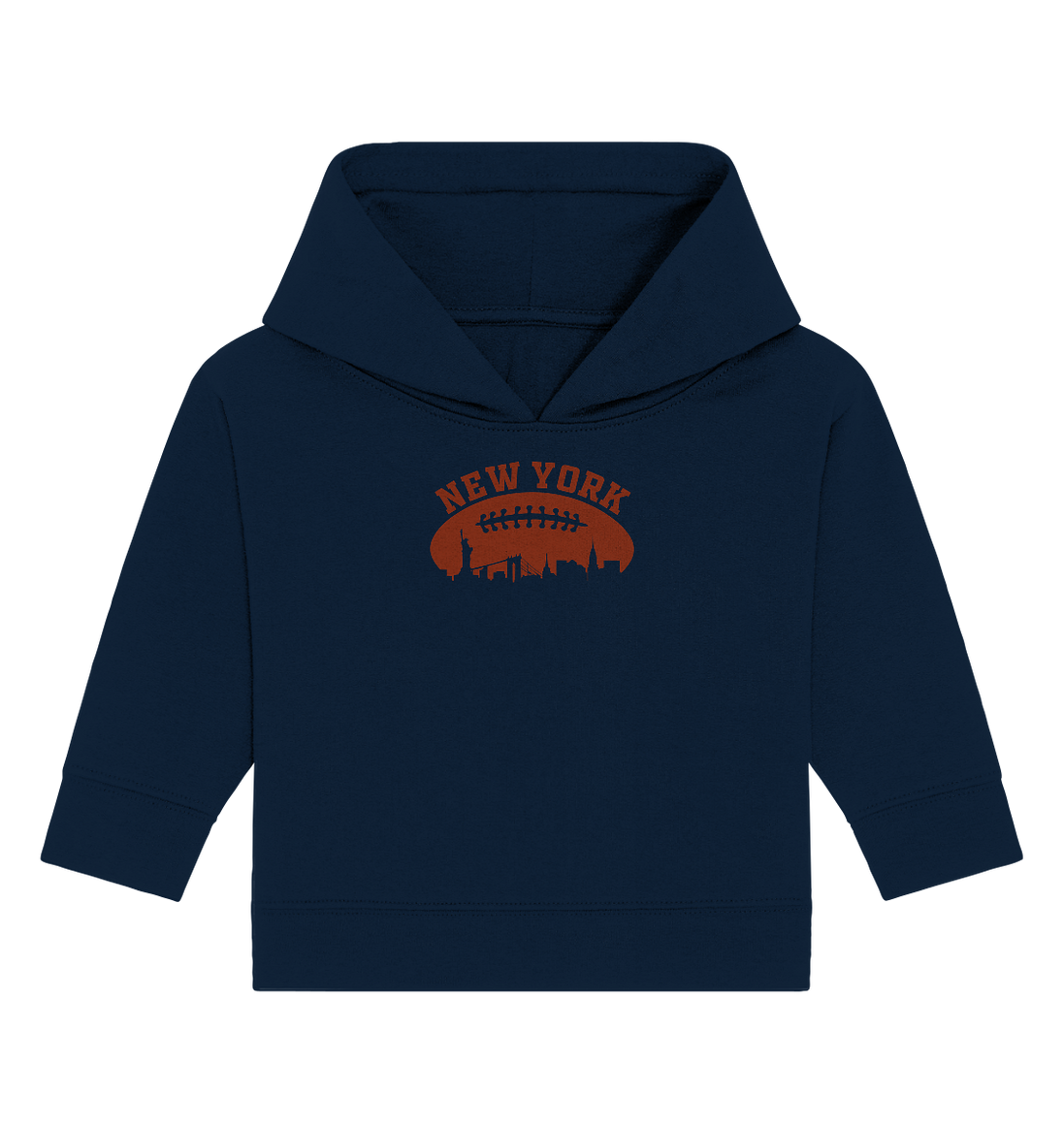 New York Football Silhoutte  - Baby Organic Hoodie