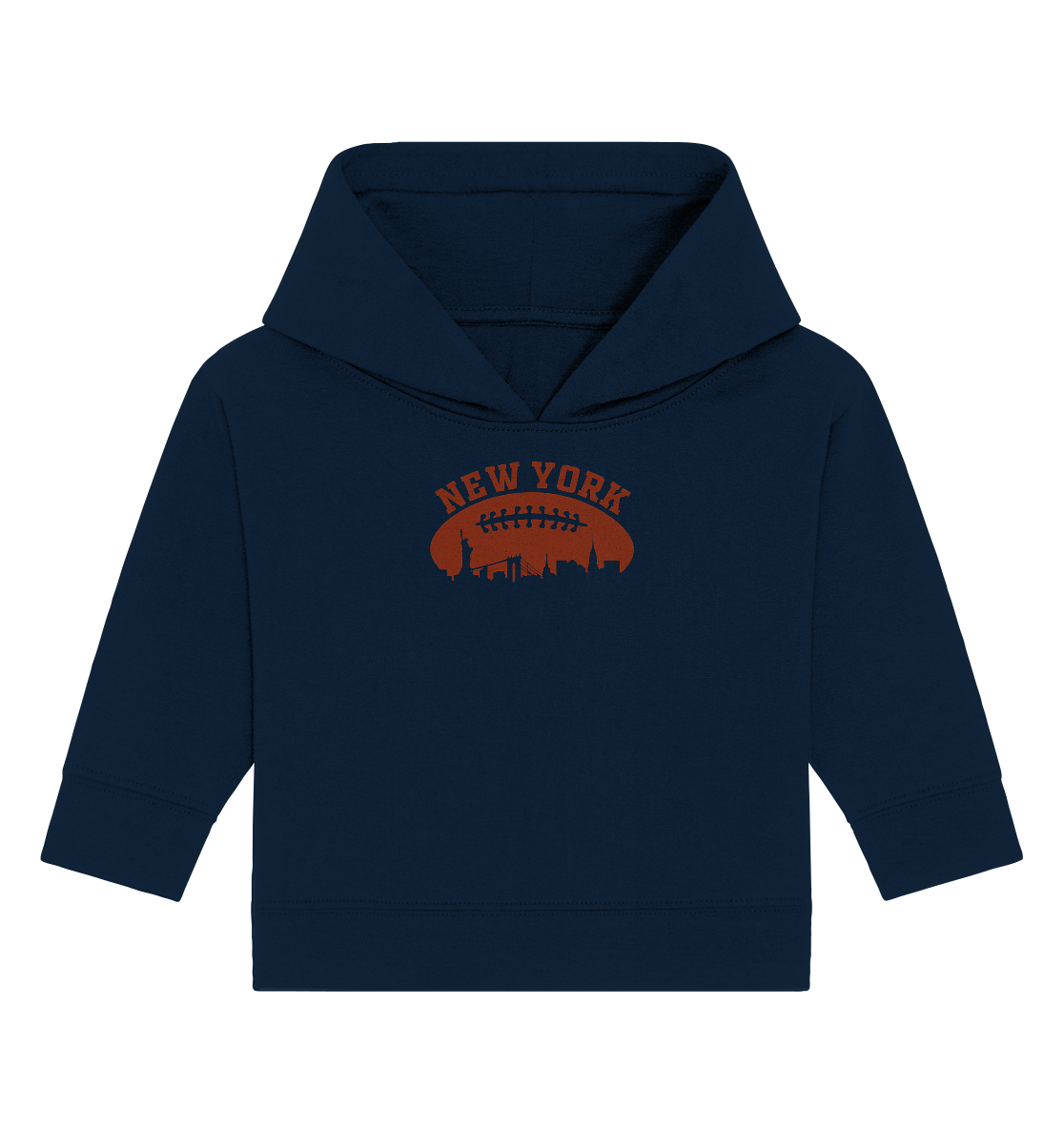 New York Football Silhoutte  - Baby Organic Hoodie