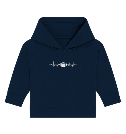 Football Heartbeat - Baby Organic Hoodie