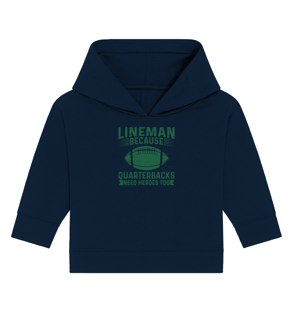 Lineman Heroes Green - Baby Organic Hoodie