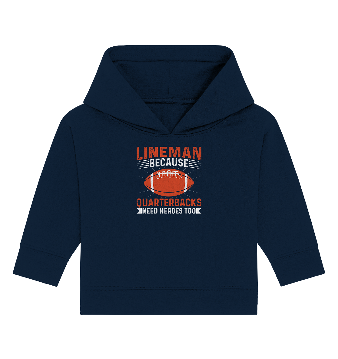 Lineman Quarterback Heroes - Baby Organic Hoodie
