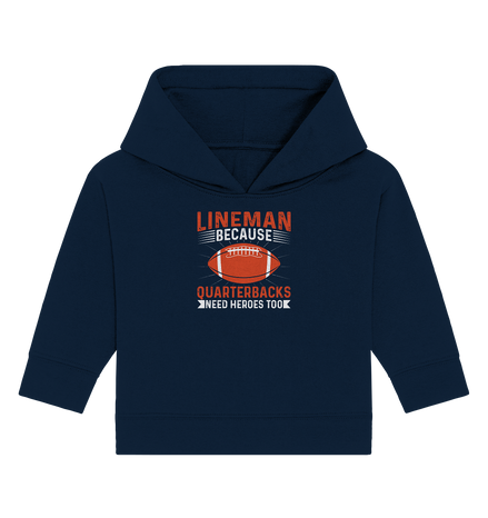 Lineman Quarterback Heroes - Baby Organic Hoodie