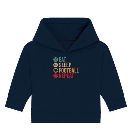 Eat Sleep Football Repeat - Baby Organic Hoodie