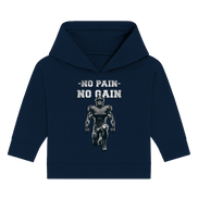 No Pain No Gain Metal - Baby Organic Hoodie
