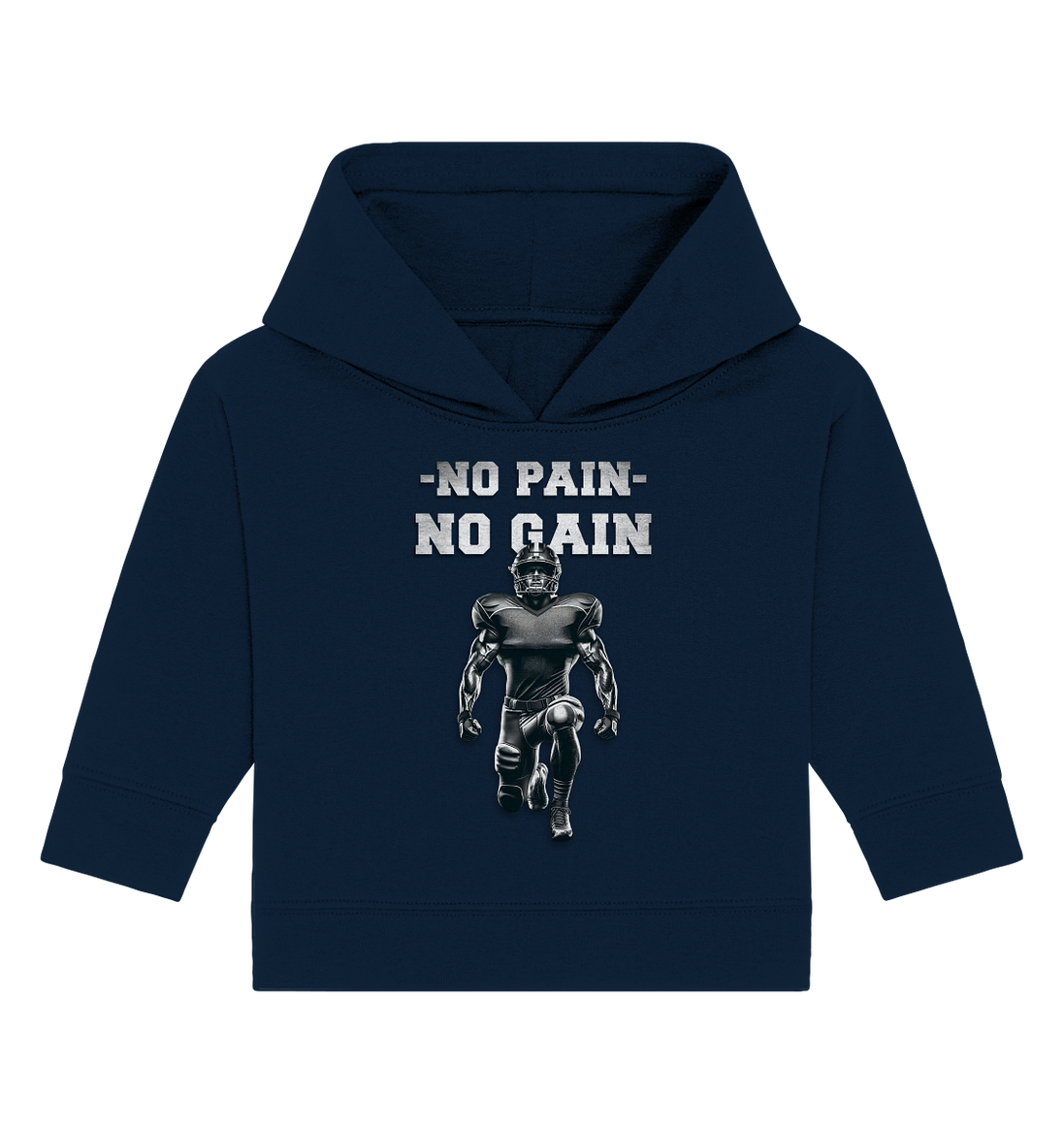 No Pain No Gain Metal - Baby Organic Hoodie