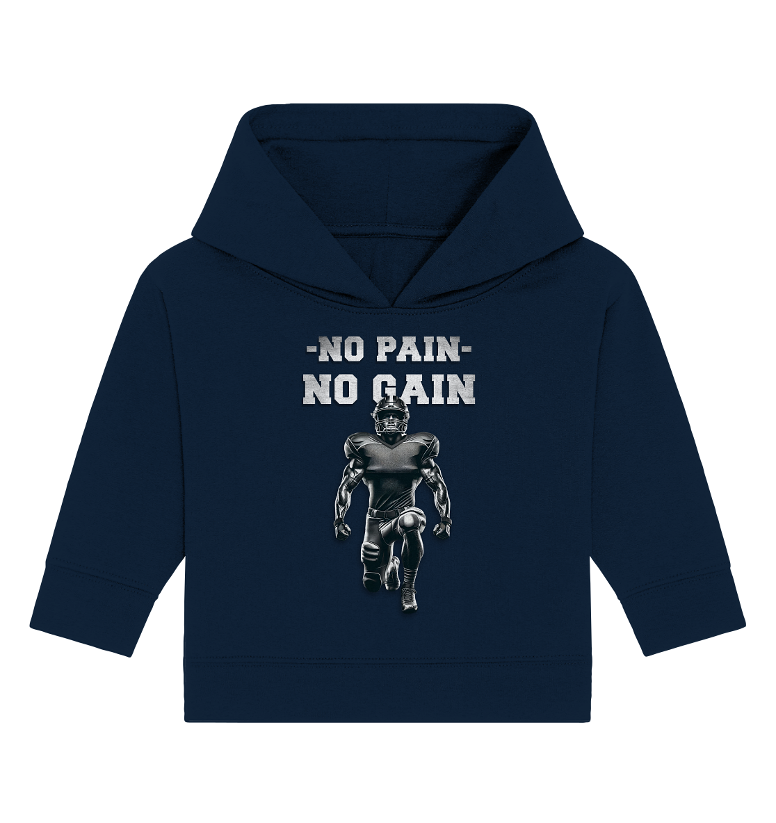 No Pain No Gain Metal - Baby Organic Hoodie