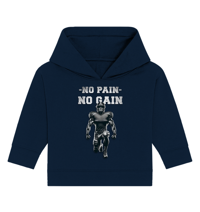 No Pain No Gain Metal - Baby Organic Hoodie