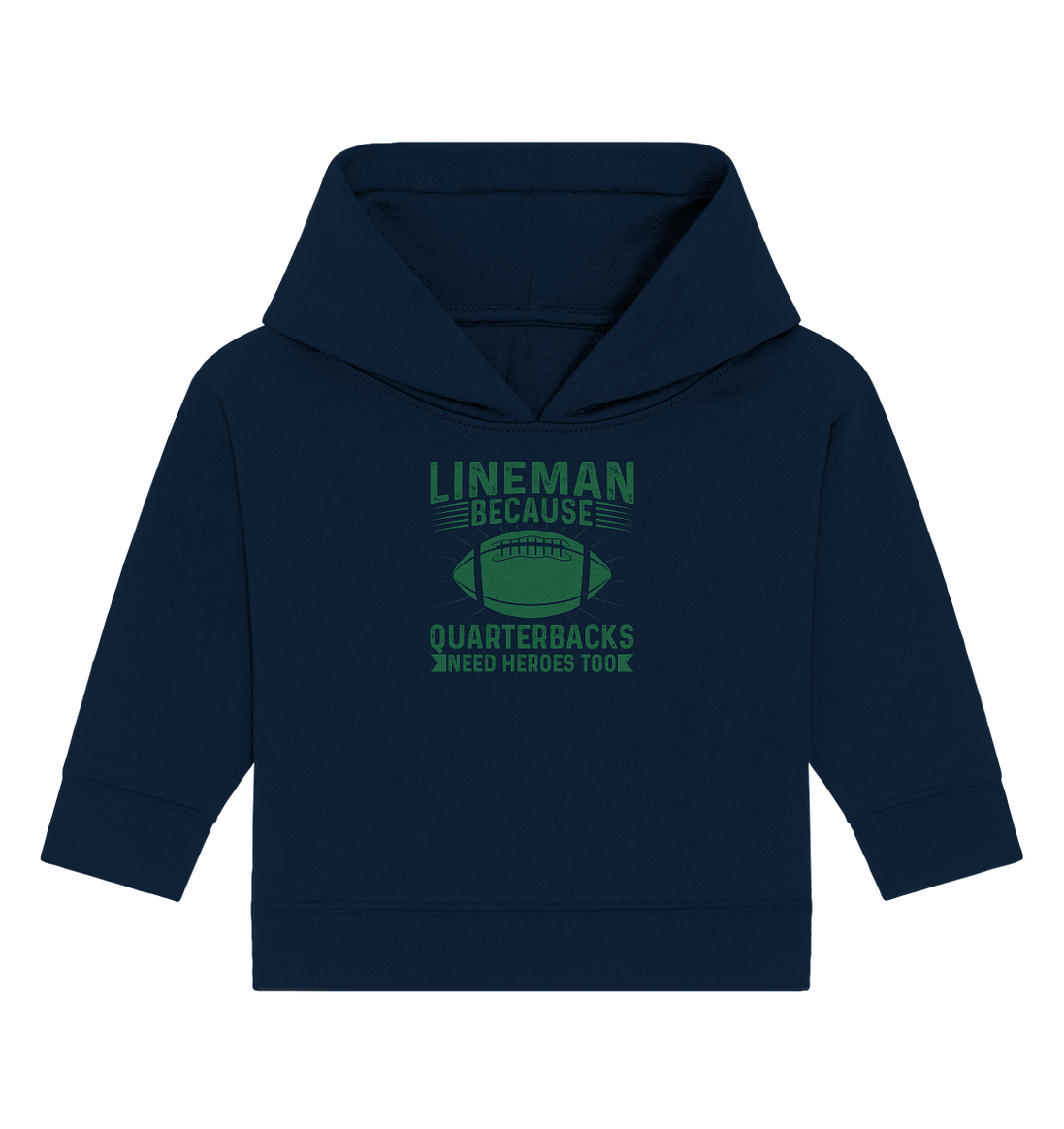 Lineman Heroes Green - Baby Organic Hoodie