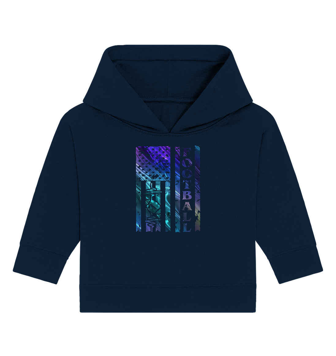 USA Football Flag - Baby Organic Hoodie