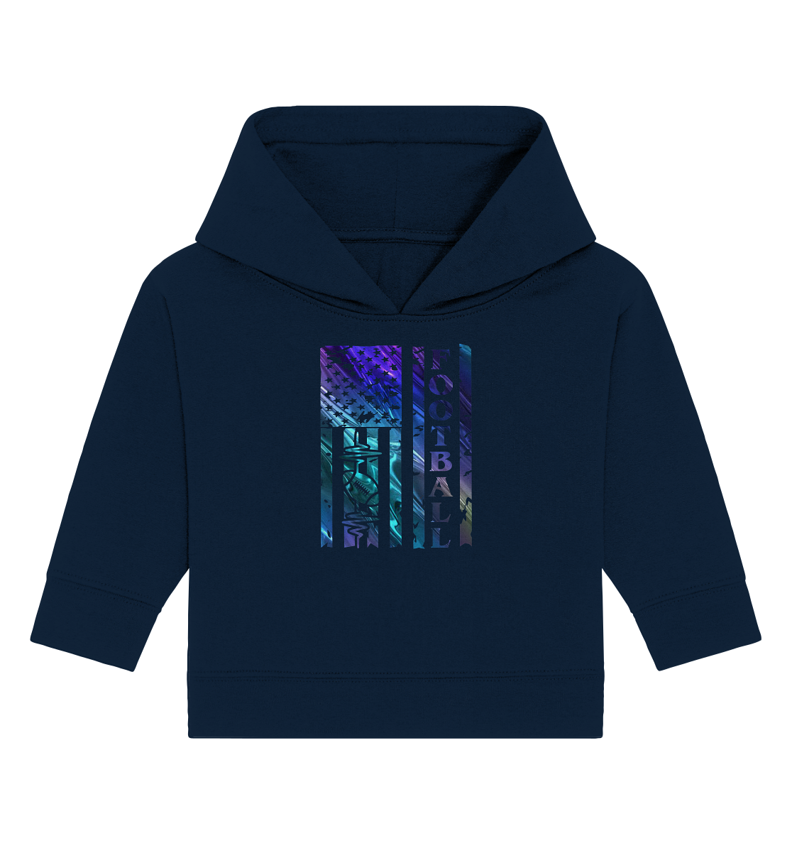 USA Football Flag - Baby Organic Hoodie