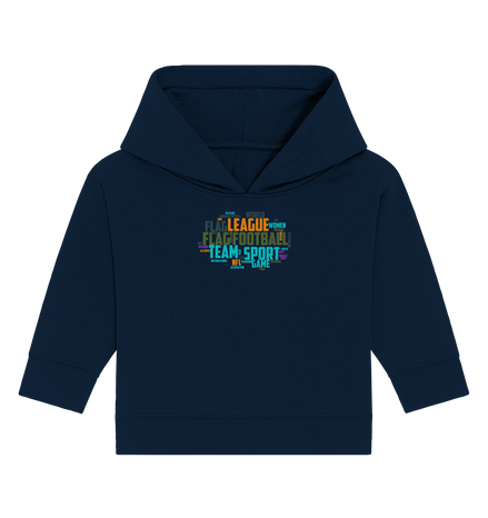Flag Football Word Bubble - Baby Organic Hoodie