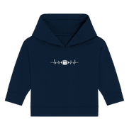 Football Heartbeat - Baby Organic Hoodie