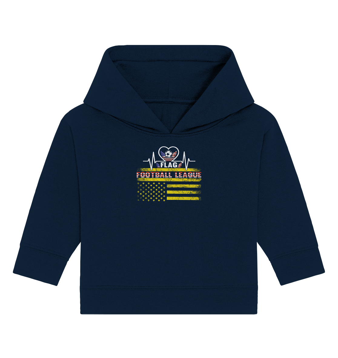Flag Football League - Baby Organic Hoodie