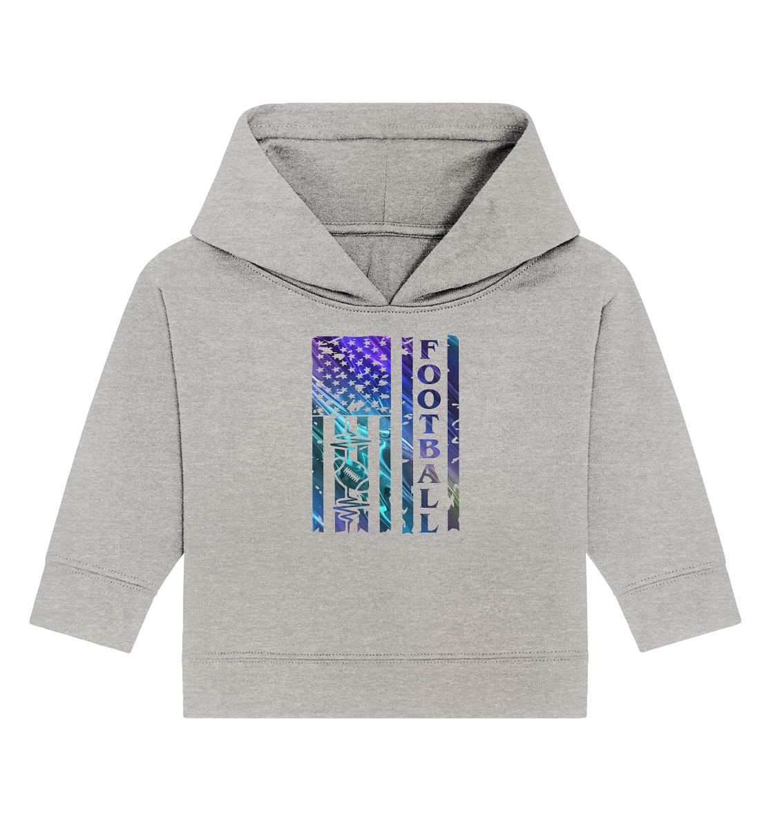 USA Football Flag - Baby Organic Hoodie