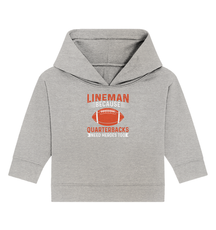 Lineman Quarterback Heroes - Baby Organic Hoodie