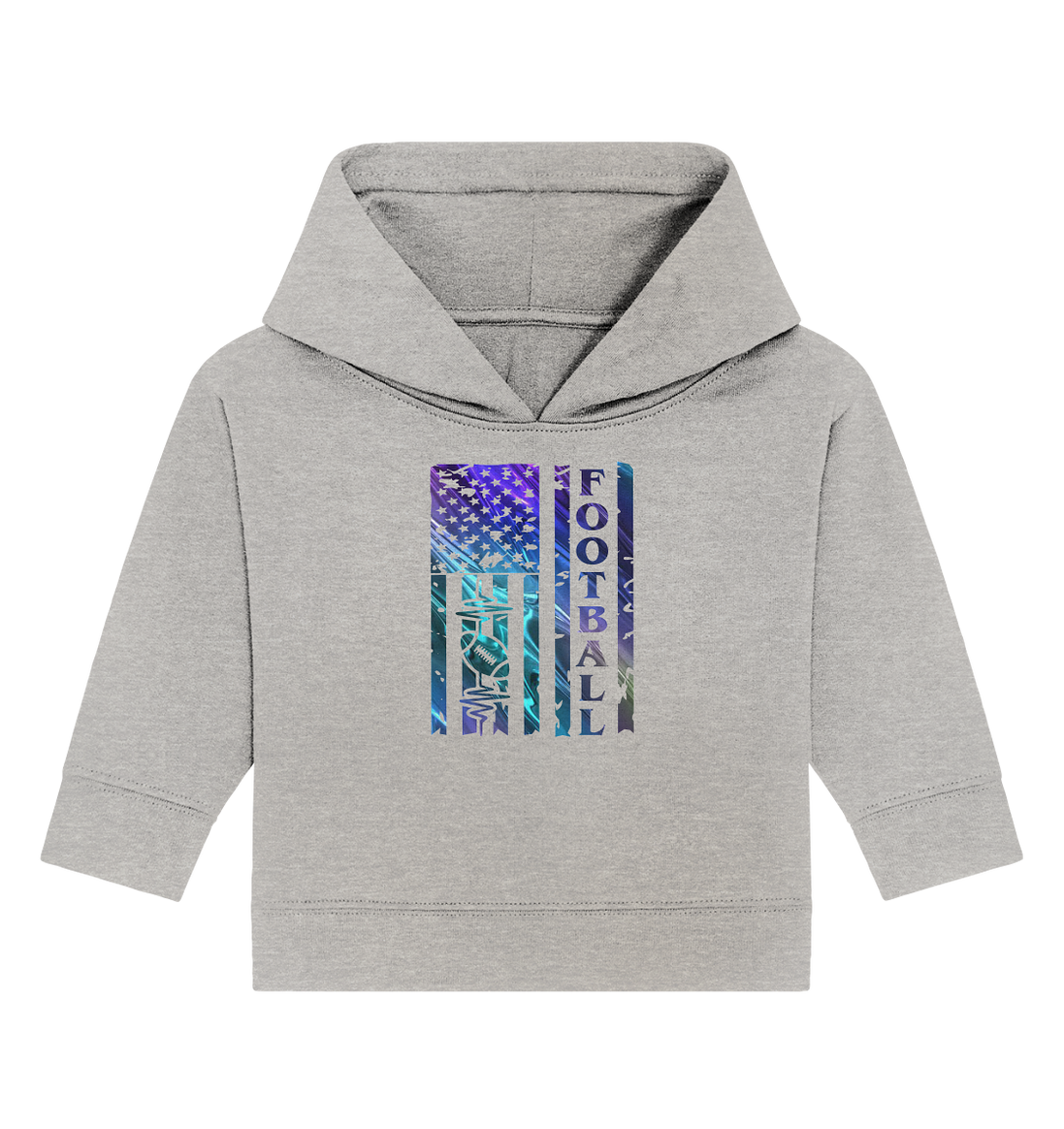 USA Football Flag - Baby Organic Hoodie