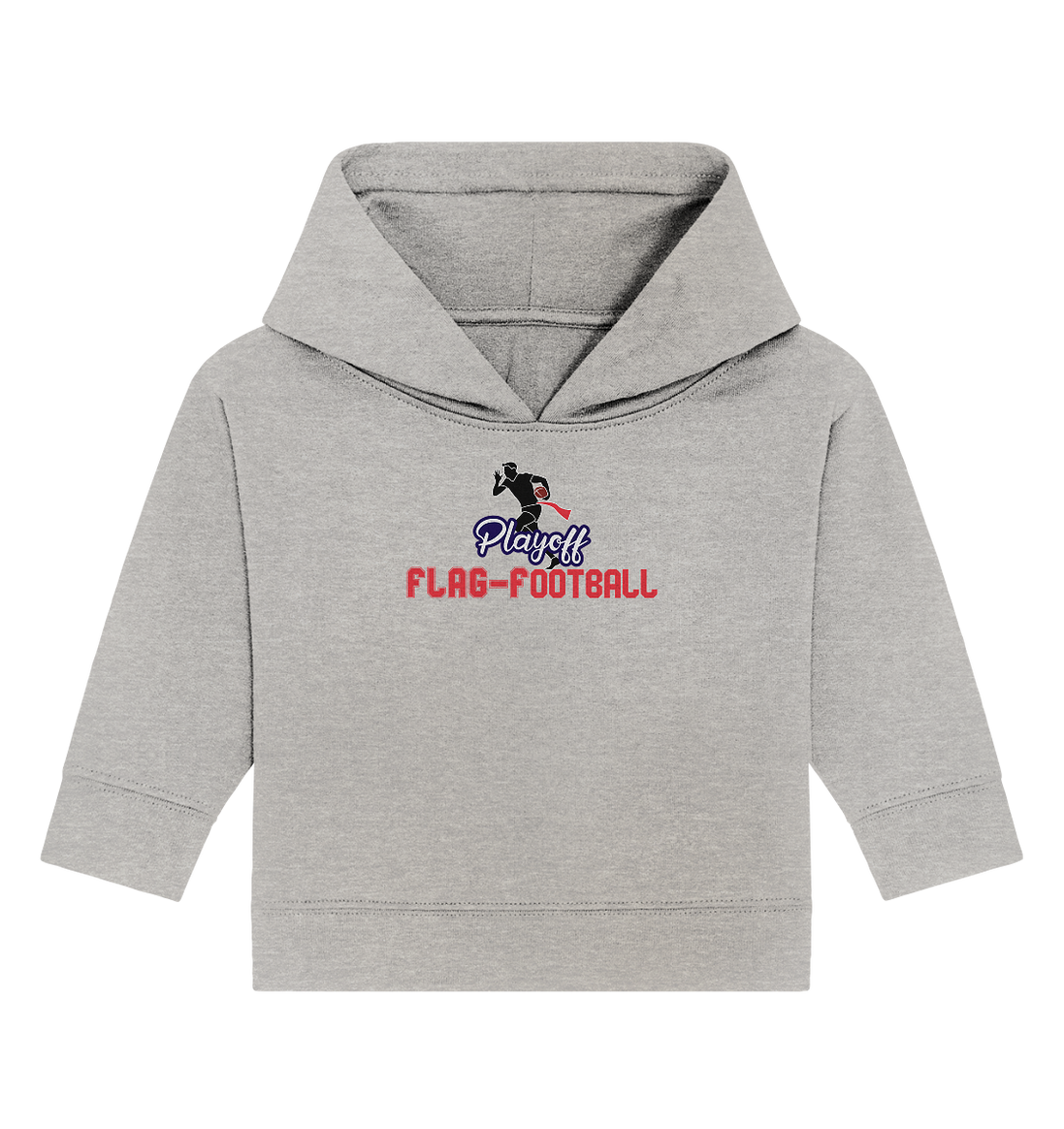 Playoff Flag Football  Men red - Baby Organic Hoodie