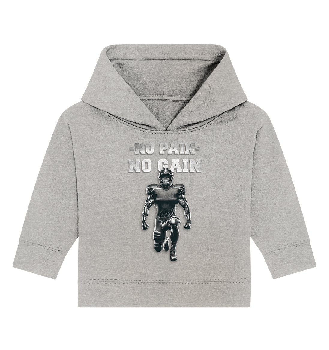 No Pain No Gain Metal - Baby Organic Hoodie