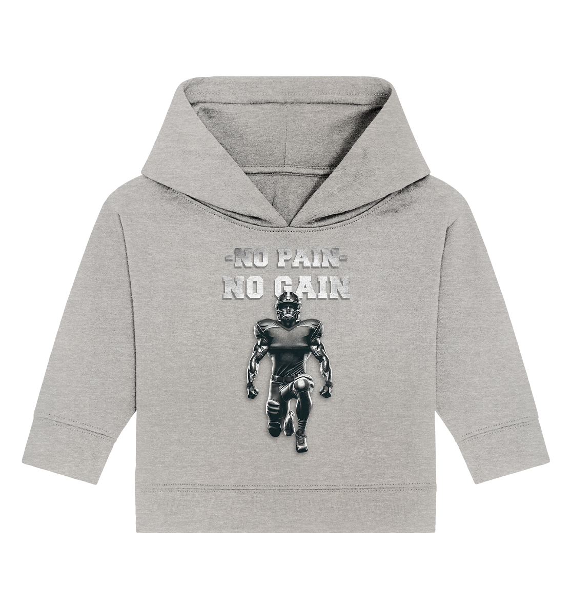 No Pain No Gain Metal - Baby Organic Hoodie