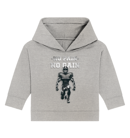 No Pain No Gain Metal  - Baby Organic Hoodie