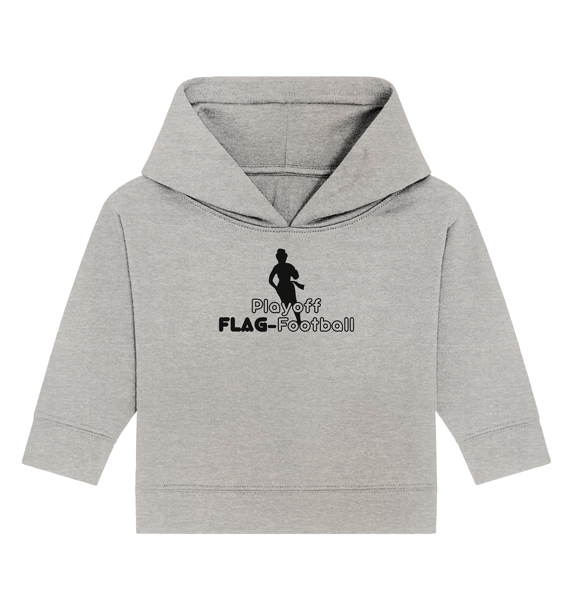 Playoff Flag Football  Women black  - Baby Organic Hoodie