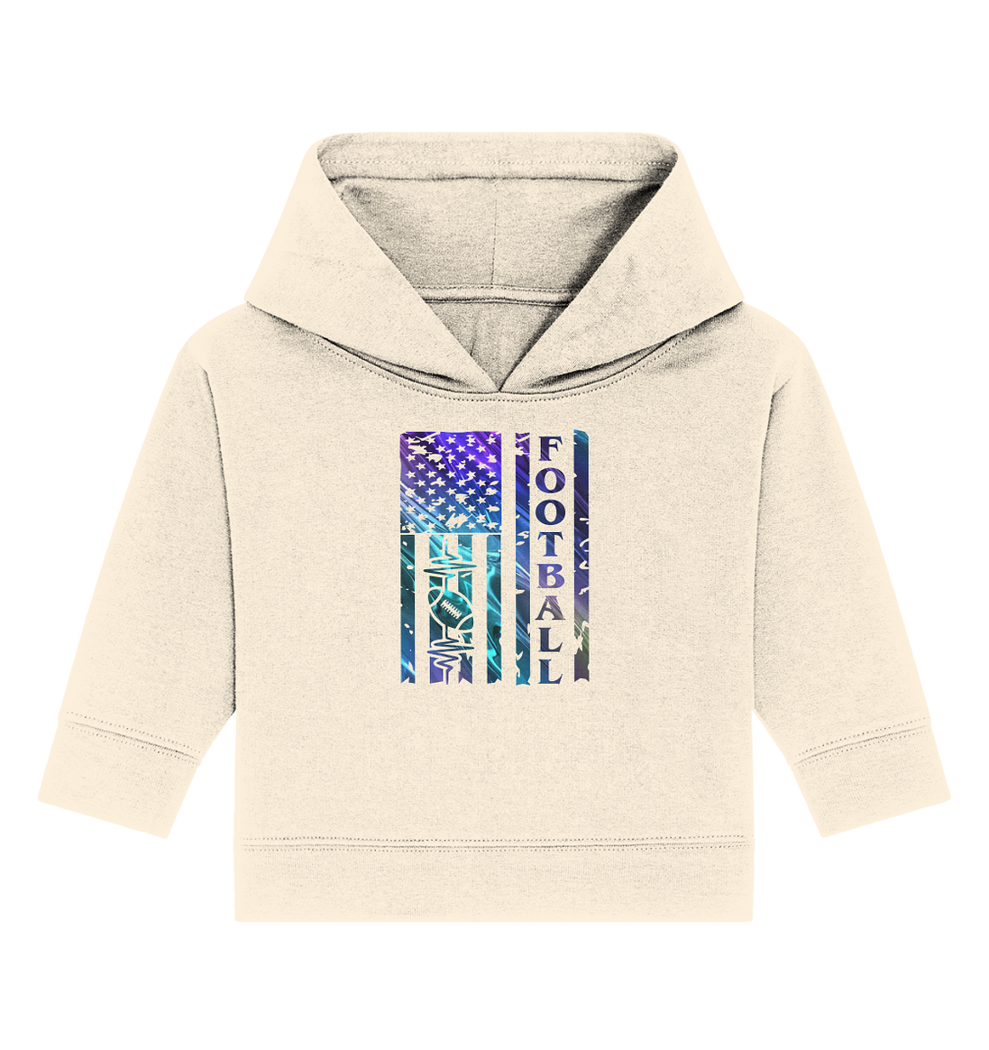 USA Football Flag - Baby Organic Hoodie