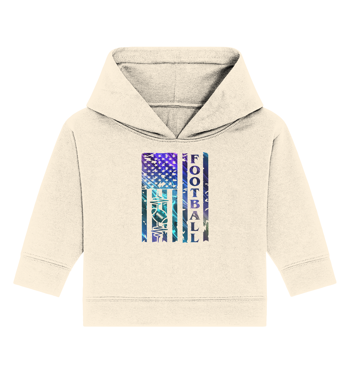 USA Football Flag - Baby Organic Hoodie