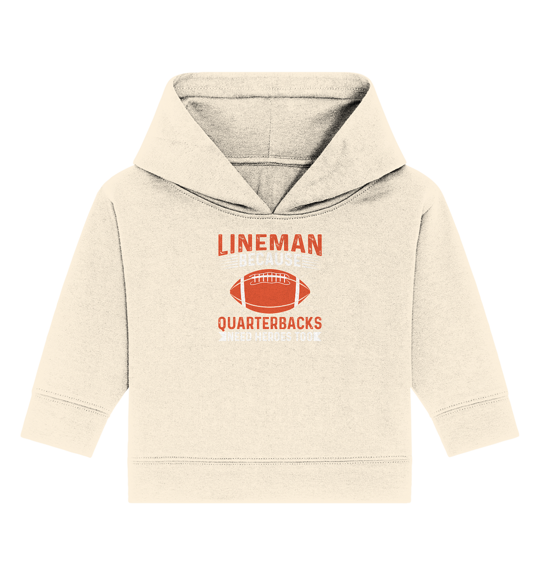 Lineman Quarterback Heroes - Baby Organic Hoodie
