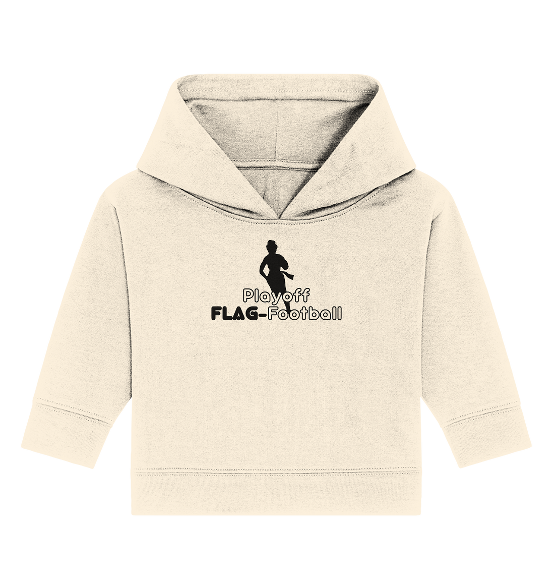 Playoff Flag Football  Women black  - Baby Organic Hoodie