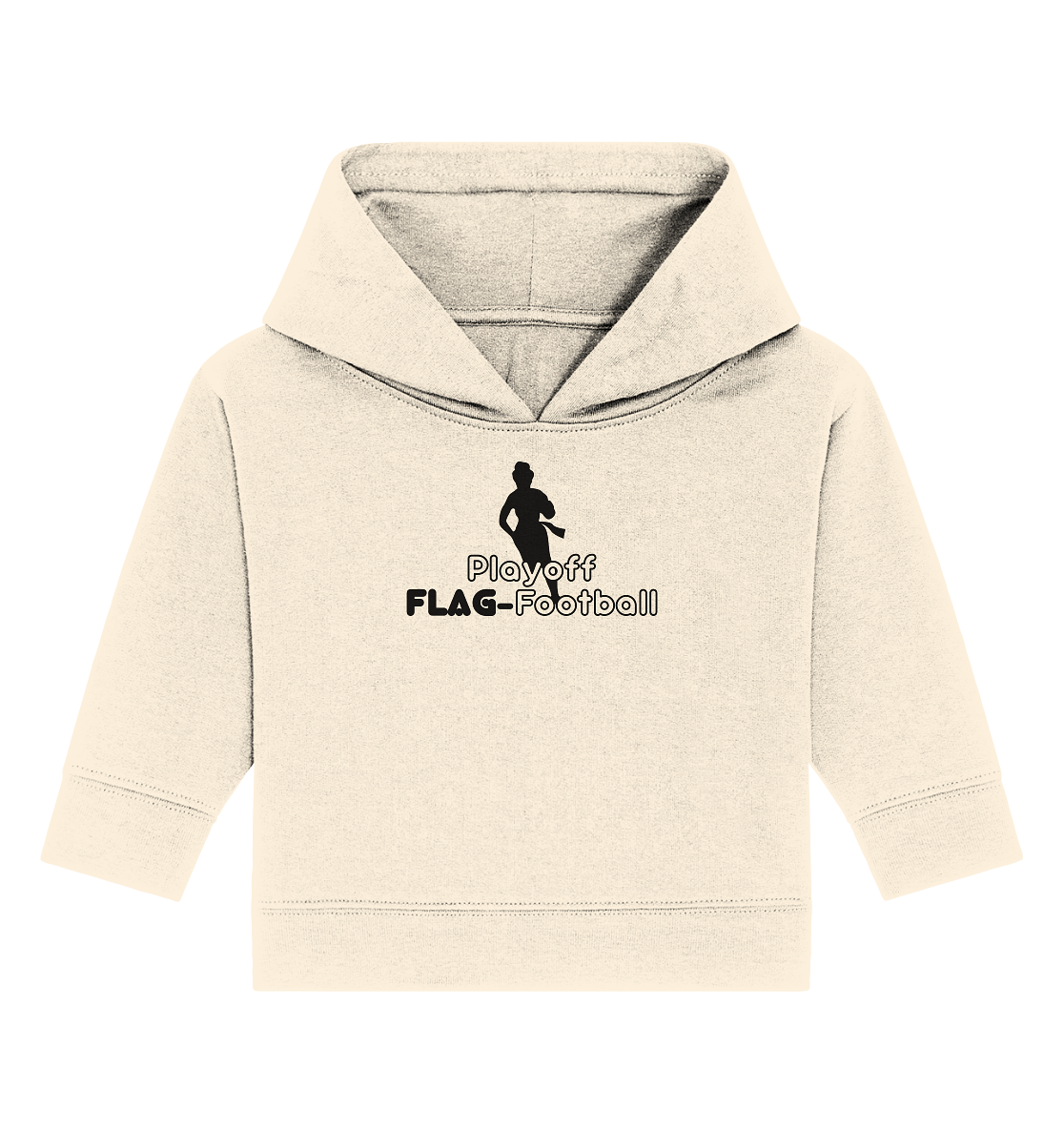 Playoff Flag Football  Women black  - Baby Organic Hoodie