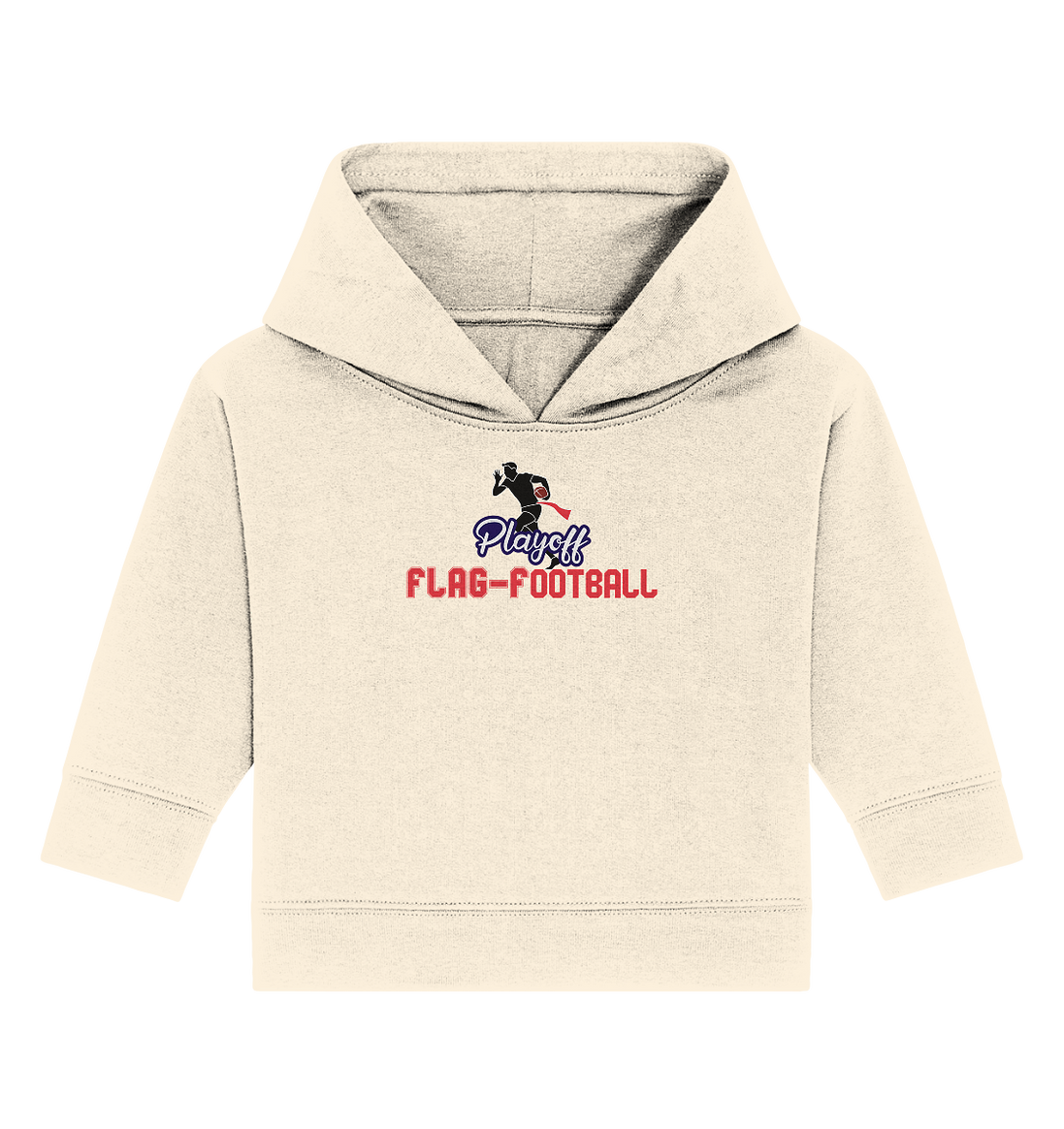 Playoff Flag Football  Men red - Baby Organic Hoodie