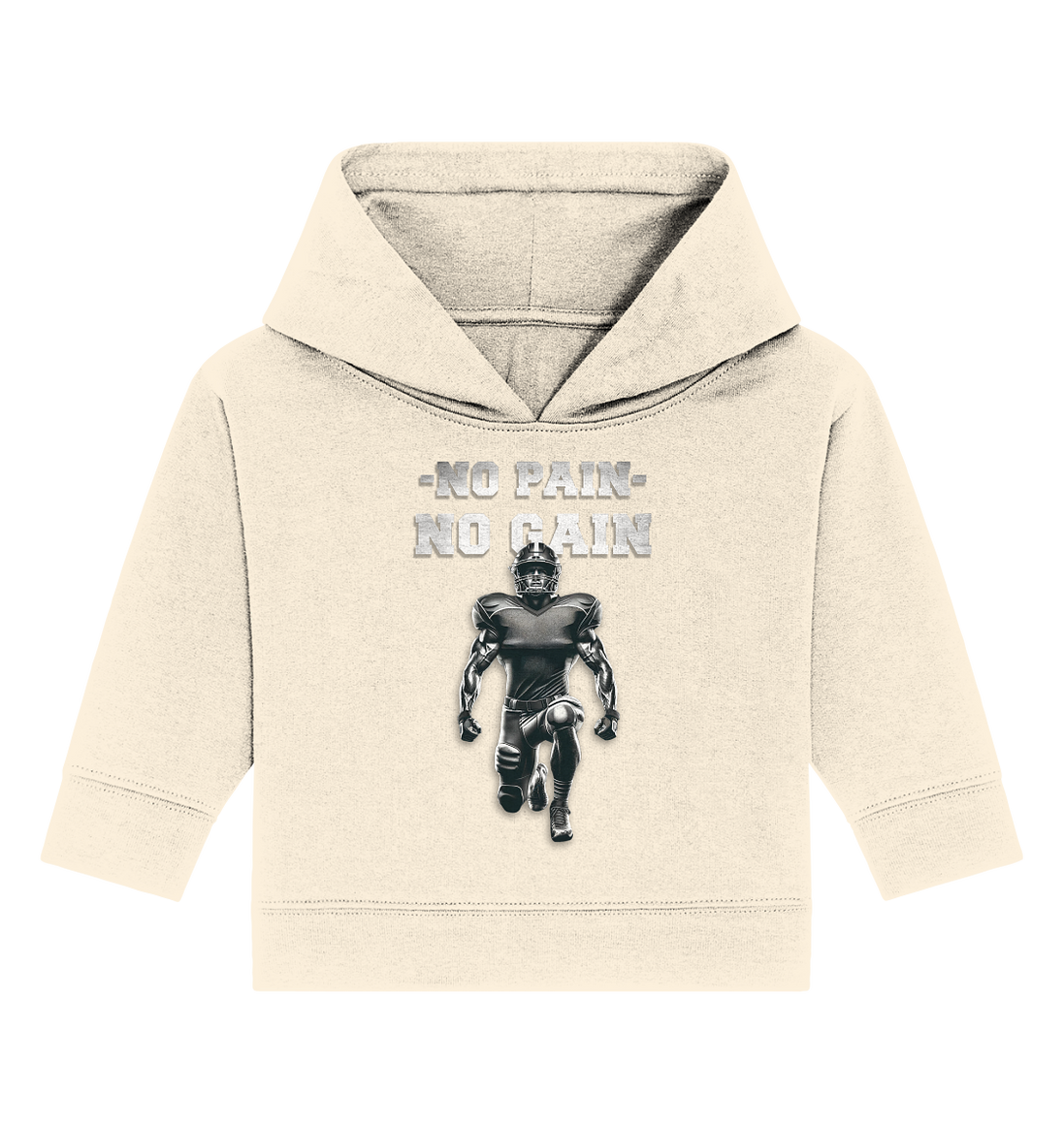 No Pain No Gain Metal - Baby Organic Hoodie