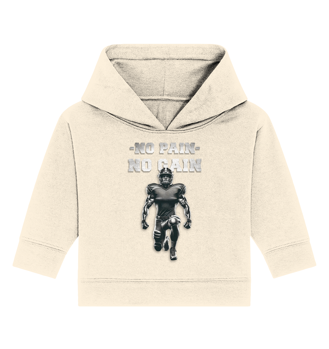 No Pain No Gain Metal - Baby Organic Hoodie