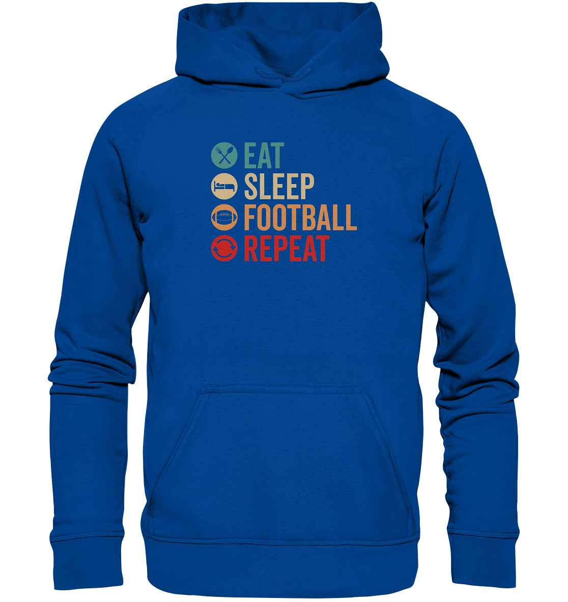 Eat Sleep Football Repeat - Basic Unisex Hoodie