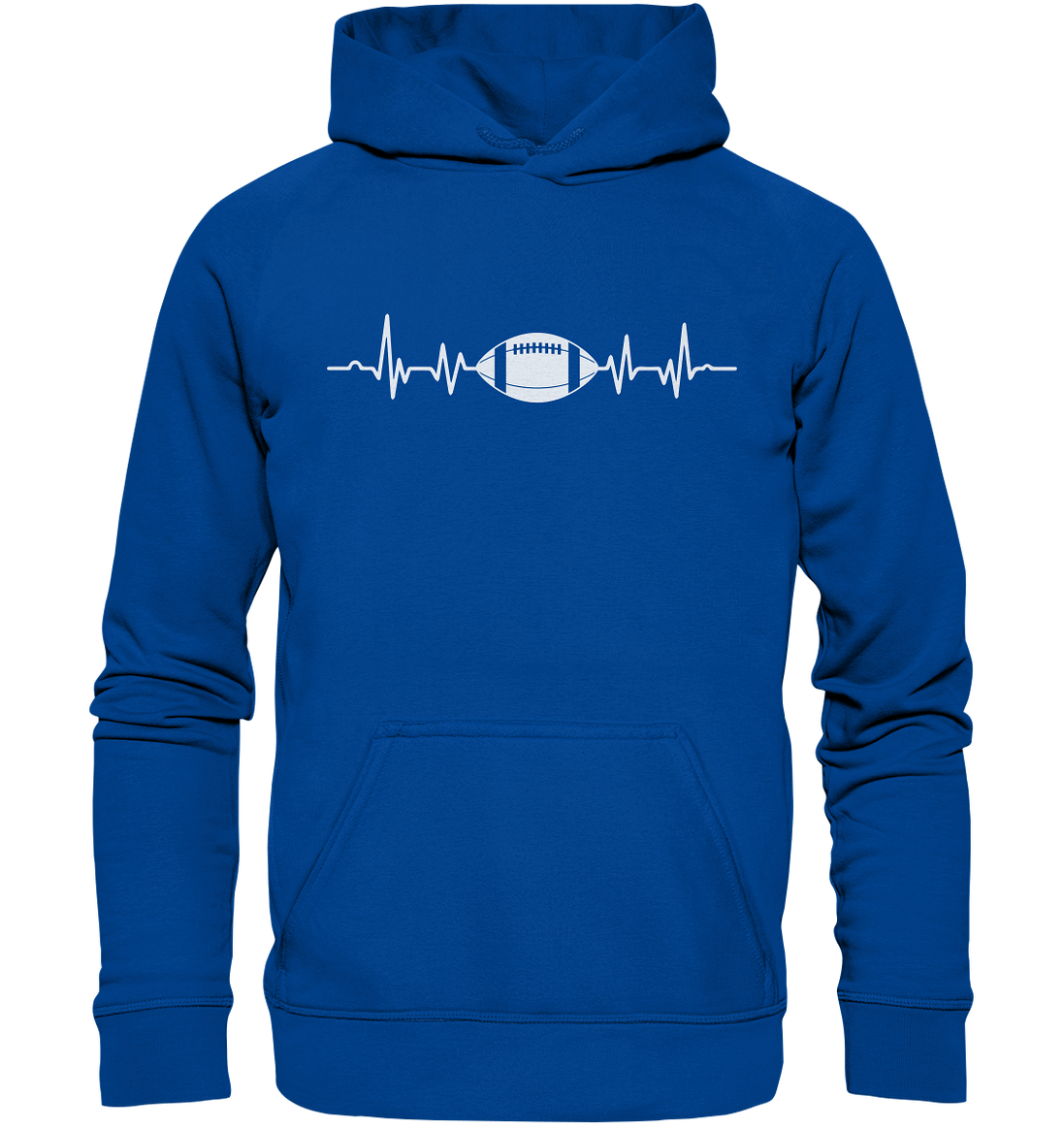 Football Heartbeat - Basic Unisex Hoodie